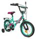 Велосипед детский 2-х колесный 14'' 211402 Like2bike Sky, бирюзовый, рама сталь, со звонком 211415 фото