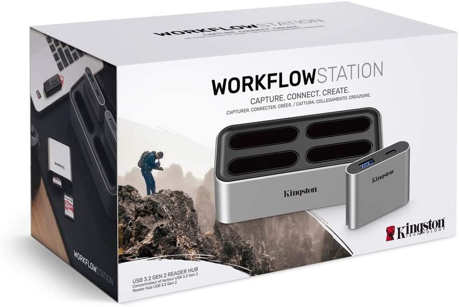 Кардидер Kingston Workflow Station Dock USB 3.2 Gen2 USB-A/C Hub (WFS-U) WFS-U фото