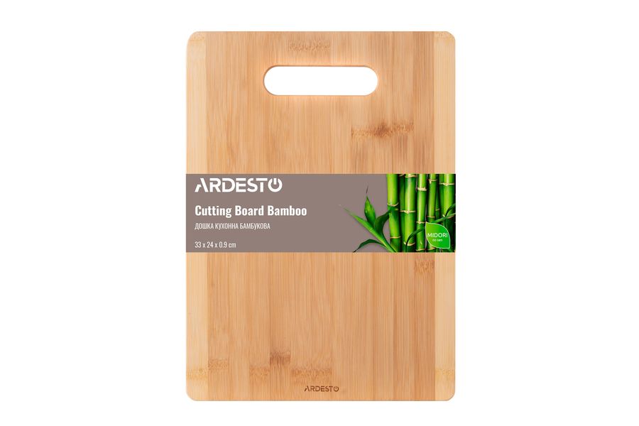 Дошка кухонна Ardesto Midori, 33*24*0.9 см, бамбук (AR1433BM) AR1433BM фото