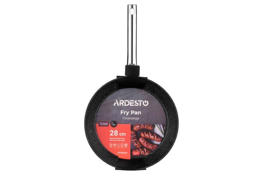 Сковорода Ardesto Gemini Abetone 28 см, чорний, алюміній AR1928GBH фото