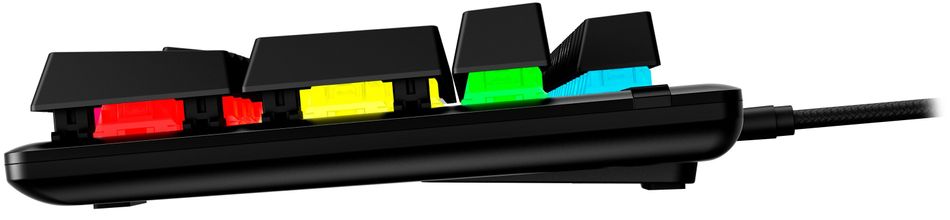 Клавіатура HyperX Alloy Origins Aqua USB RGB PBT ENG/RU, Black (639N5AA) 639N5AA фото