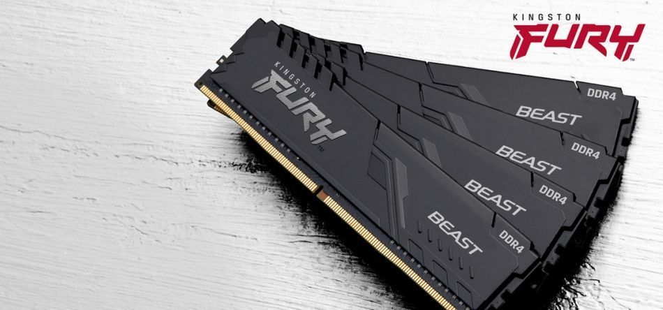 Память ПК Kingston DDR4 16GB 3200 FURY Beast (KF432C16BB/16) KF432C16BB/16 фото