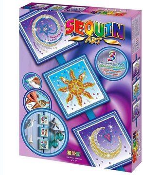 Набір для творчості SEASONS Cosmic, Sun, Moon and Stars Sequin Art (SA1511) SA1511 фото