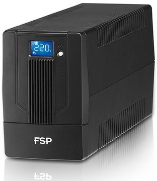 Джерело безперебійного живлення FSP iFP650, 650VA/360W, LCD, USB, 2xSchuko PPF3602800 фото