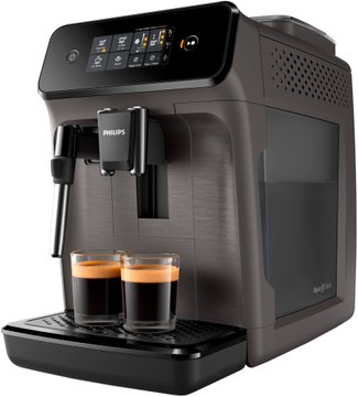 Кофемашина Philips Series 1200, 1.8л, зерно, ручной капуч, авторецептов -2, черный (EP1224/00) EP1224/00 фото