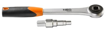 Ключ-трещотка ступенчатая Neo Tools, 1/2", для разъемных соединений, CrV, 0.7кг (02-060) 02-060 фото