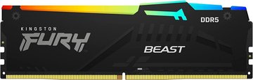 Пам'ять ПК Kingston DDR5 32GB KIT (16GBx2) 6000 FURY Beast RGB (KF560C40BBAK2-32) KF560C40BBAK2-32 фото