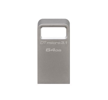 Накопичувач Kingston 64GB USB 3.2 Type-A Gen1 DT Micro R200MB/s Metal (DTMC3G2/64GB) DTMC3G2/64GB фото