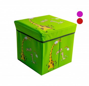 Коробка-пуфик для игрушек MR 0364-2, ,31-31-31см MR 0364-2(Green) фото