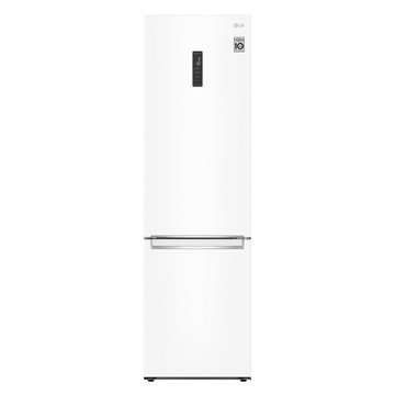 Холодильник LG з нижн. мороз., 203x60х68, холод.відд.-277л, мороз.відд.-107л, 2дв., А++, NF, інв., диспл зовн., зона св-ті, білий GW-B509SQKM GW-B509SQKM фото