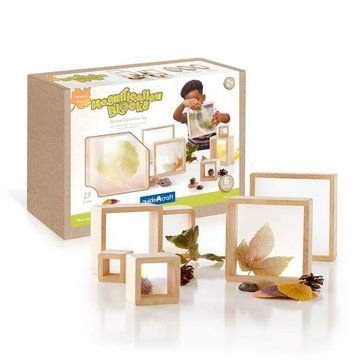 Набор Guidecraft Natural Play Блоки с увеличительными стеклами, 10 шт. (G3018) G3018 фото
