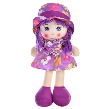 Лялька м'яконабивна Bambi -1, 40 см Фіолетовий (WW8197-1(Violet)) WW8197 фото