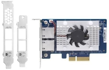 Сетевая карта QNAP Dual-port RJ45 10GbE PCIe Gen2 x4 (QXG-10G2T-107) QXG-10G2T-107 фото