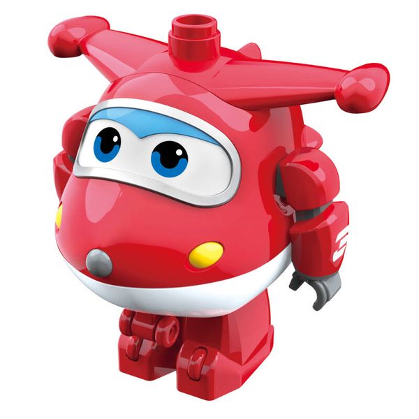 Игровая фигурка-трансформер Super Wings Medium Blocks High Value Figure Jett, Джетт (EU380004) EU380004 фото