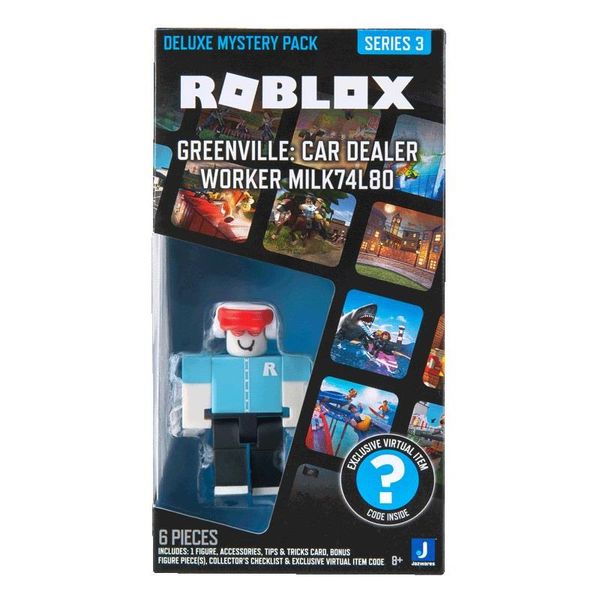 Ігрова колекційна фігурка Roblox Deluxe Mystery Pack Greenville: Car Dealer Worker milk74I8O (ROB0671) ROB0671 фото