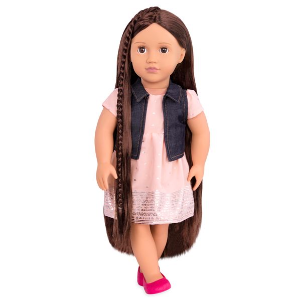 Лялька Кейлін (46 см) зі зростаючими волоссям, брюнетка Our Generation BD31204Z BD31204Z фото