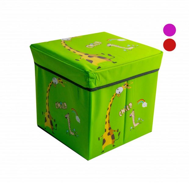 Коробка-пуфик для игрушек MR 0364-2, ,31-31-31см (MR 0364-2(Green)) MR 0364-2(Green) фото