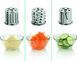 Мясорубка Gorenje, 1800Вт, продук.-2.1кг/мин, 2 решетки+для ковб.,кеббе, 3 терок, насадка для томатов, пластик+металл, белый - Уцінка - Уцінка
