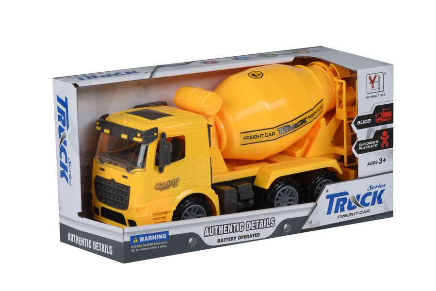 Машинка инерционная Truck Бетономешалка (желтая) Same Toy (98-612Ut-1) 98-612Ut-1 фото