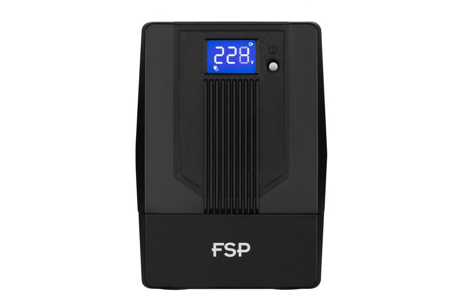 Джерело безперебійного живлення FSP iFP650, 650VA/360W, LCD, USB, 2xSchuko (PPF3602800) PPF3602800 фото