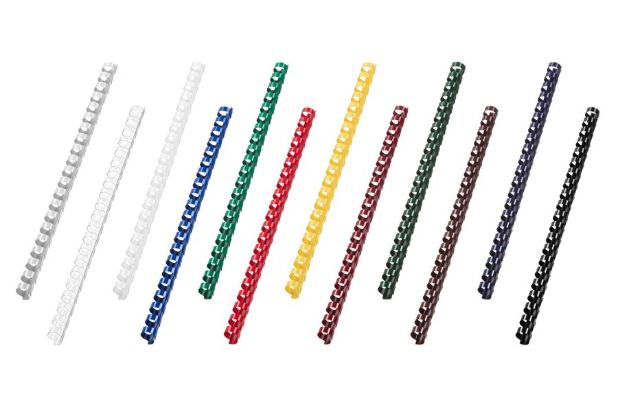 Пластиковые пружины для биндера 2E, 14мм, белые, 100шт. 2E-PL14-100WH фото