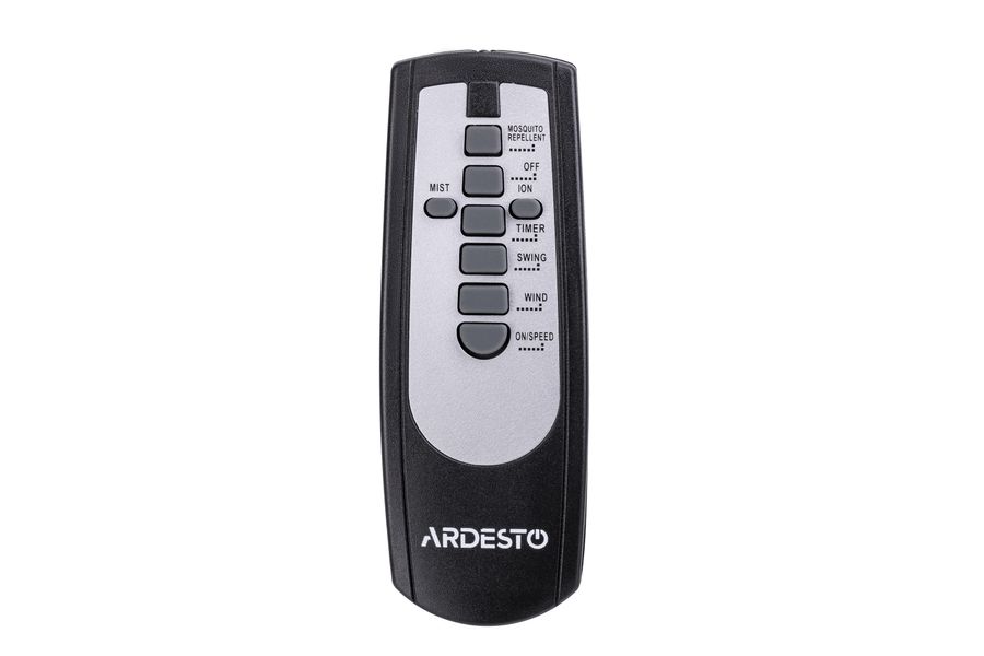 Напольный вентилятор Ardesto FNM-X1B 40 см, 100 Вт, с функцией холодного пара, дисплей, таймер, пульт ДУ, черный FNM-X1B фото