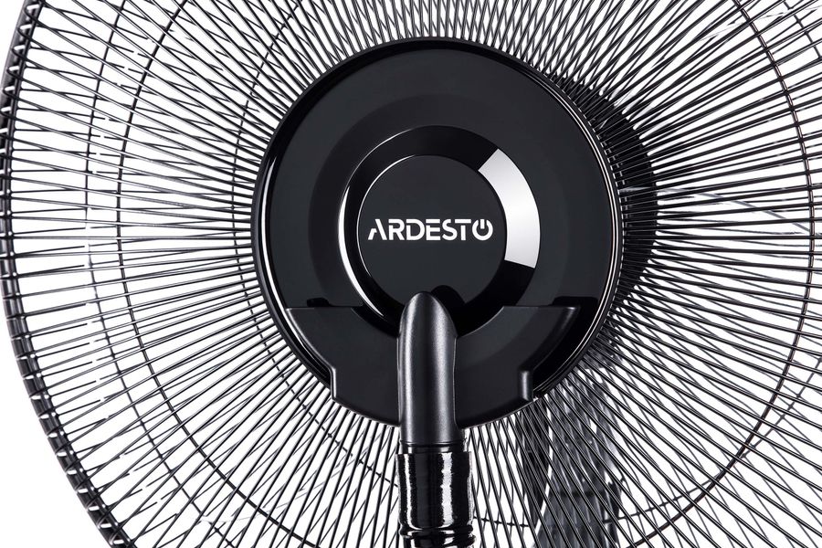 Вентилятор підлоговий Ardesto FNM-X1B 40 см, 100 Вт, з функцією холодної пари, дисплей, таймер, пульт ДК, чорний FNM-X1B фото