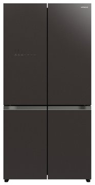 Холодильник Hitachi многодверный, 184x90х72, холод.отд.-372л, мороз.отд.-196л, 4дв., А+, NF, инв., зона нулевая, вакуум, ледоген., черный (стекло) R-WB720VUC0GBK R-WB720VUC0GMG фото