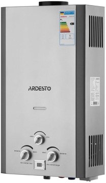 Газовая колонка Ardesto X1, 10 л/мин., 20 кВт, розжиг от батареек, дисплей, нерж. сталь - Уцінка TFGBH-10B-X1-STEEL фото