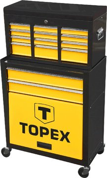 Шафа-візок для інструменту TOPEX, складається з 2 модулів 61.5х33х66 см та 60х26х34 см, висувні ящики, на колесах (79R500) 79R500 фото