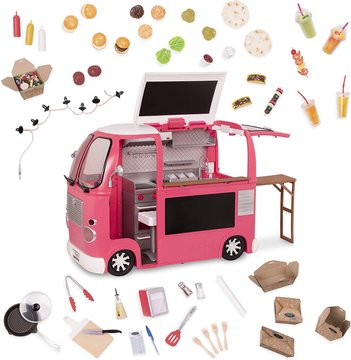 Транспорт для кукол-Продуктовый фургон (розовый) Our Generation BD37969Z - Уцінка BD37969Z фото