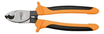 Кабелеріз Neo Tools, для мідних та алюмінієвих кабелів до 10мм, 160мм, CrV 01-513 фото