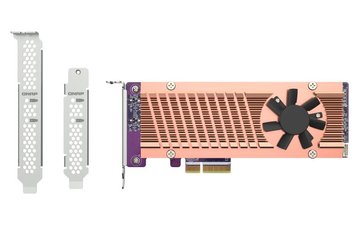 Адаптер QNAP SSD Dual PCIe NVMe M.2 2280/22110 QM2-2P-344A фото