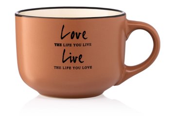 Чашка Ardesto Way of life, 550 мл, коричнева, кераміка (AR3478BR) AR3478BR фото
