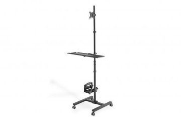 Крепеж DIGITUS Mobile workstation, max. 8 kg load, 32" screen max., black (DA-90374) DA-90374 фото