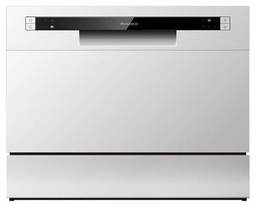 Посудомийна машина Philco настільна, 6компл., F, 55см, дисплей, білий - Уцінка PDT66F фото