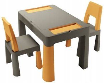 Комплект МултіфанTeggi 1+2 (Столик та два кріселка) /Графітово-Гірчичиний (TI-011-172) TI-011-172 фото