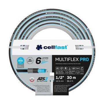 Шланг садовий Cellfast MULTIFLEX PRO 1/2" 30м, 6 шарів, до 35 Бар, -20&hellip;+65°C (13-801) 13-801 фото