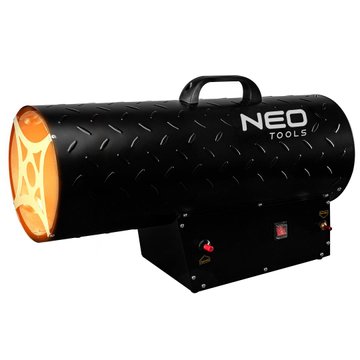 Теплова гармата газова Neo Tools, 50кВт, 500м кв., 1000м куб./год, чорний (90-085) 90-085 фото