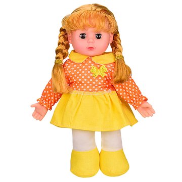 Лялька музична м'яконабивна Англійською 29см Жовтий (LY3001-5-6-7(Yellow)) LY3001 фото