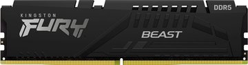 Пам'ять ПК Kingston DDR5 32GB KIT (16GBx2) 6000 FURY Beast Black KF560C40BBK2-32 фото