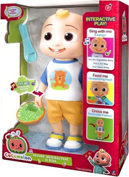 Інтерактивна іграшка CoComelon Deluxe Interactive JJ Doll Джей Джей зі звуком (CMW0058) CMW0058 фото