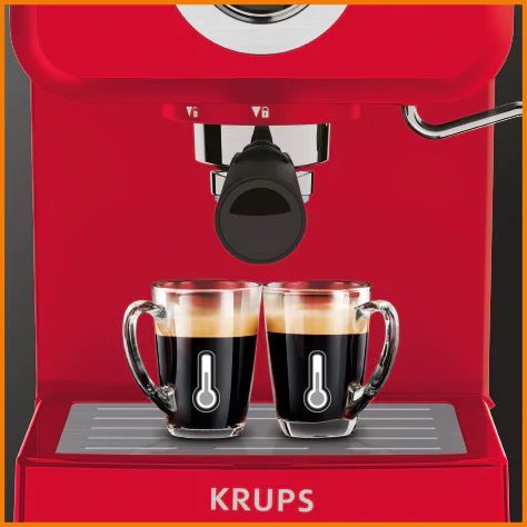 Кофеварка Krups рожковая OPIO красный (XP320530) XP320530 фото