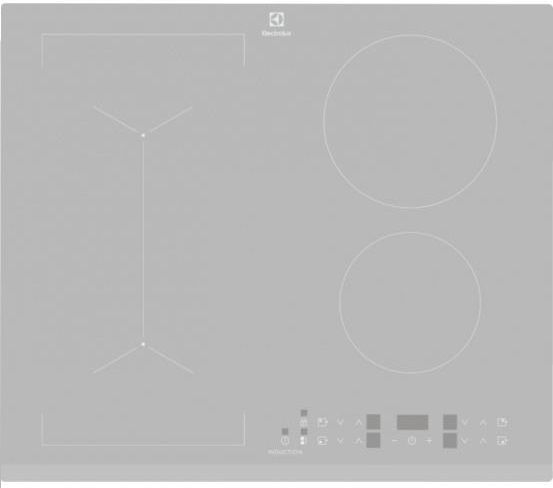 Варильна поверхня Electrolux індукційна, 60см, розширена зона, сріблястий (IPE6443SF) IPE6443SF фото