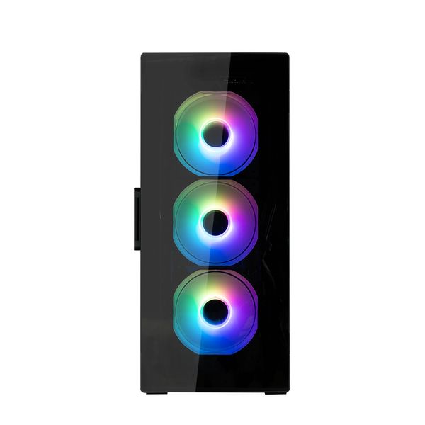 Корпус Zalman I3 Neo TG, без БЖ, 1xUSB3.0, 2xUSB2.0, 4x120mm ARGB fans, TG Side/Front Panel, ATX, чорний (I3NEOTGBLACK) I3NEOTGBLACK фото