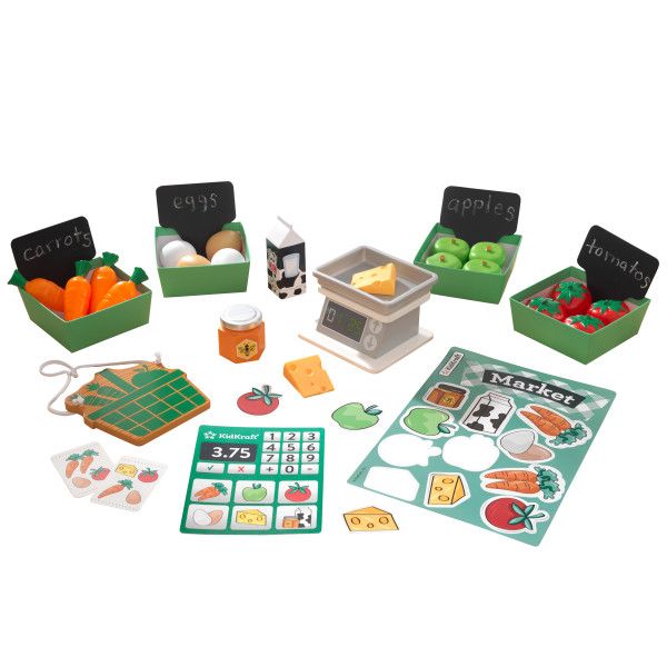 Игровой набор для супермаркета KidKraft Farmer's Market Play Pack (53540) 53540 фото