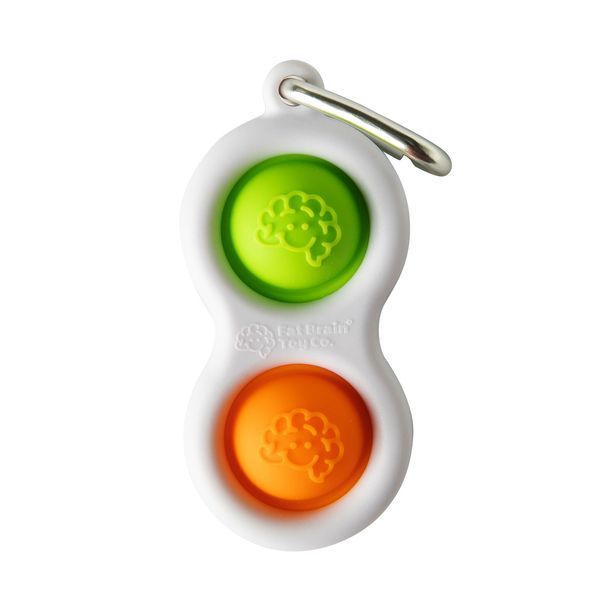 Тактильный антистресс-брелок Кнопки Fat Brain Toys Simpl Dimpl 4 цвета в ассорт. (F2111ML) F2111ML фото