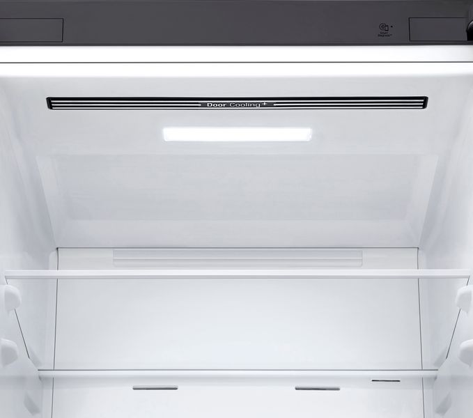 Холодильник LG з нижн. мороз., 203x60х68, холод.відд.-277л, мороз.відд.-107л, 2дв., А++, NF, інв., диспл зовн., зона св-ті, графіт (GW-B509SLKM) GW-B509SLKM фото