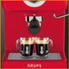 Кавоварка Krups ріжкова OPIO, 1.5л, мелена, ручний капуч, підігрів чашок, червоний