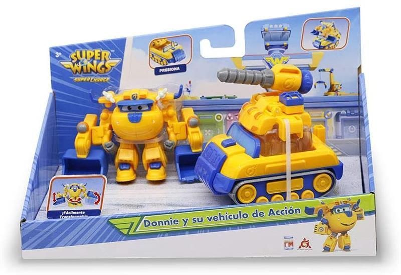 Ігровий набір Super Wings Supercharge Articulated Action Vehicle Donnie, Донні (EU740992V) EU740992V фото